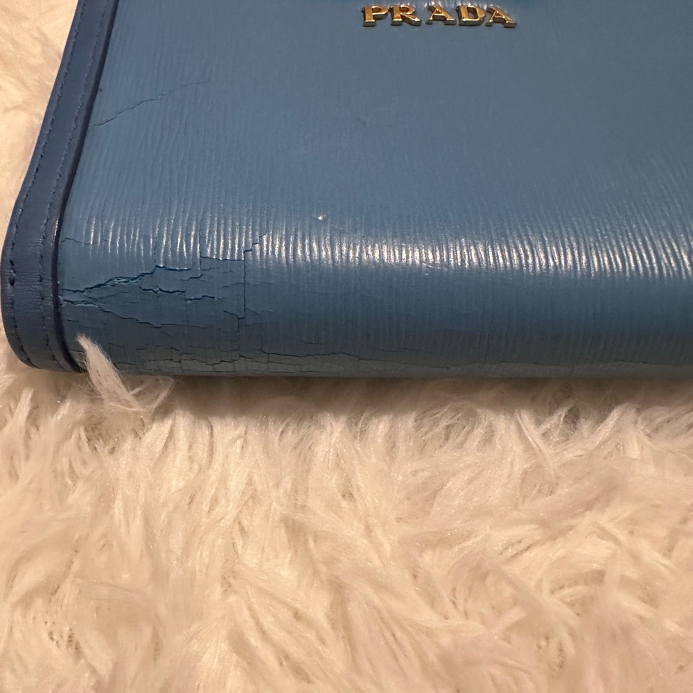 Prada Sky Blue Leather Wallet - Picture 7 of 9